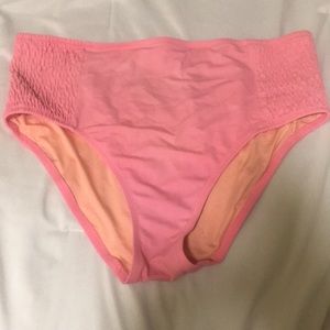 Coral pink bikini bottoms